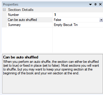 "Can be shuffled" mode in the properties grid
