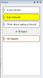 The new view shows the your book in a linear layout